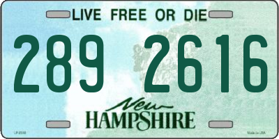 NH license plate 2892616