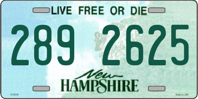 NH license plate 2892625