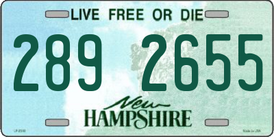 NH license plate 2892655