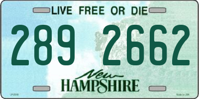 NH license plate 2892662