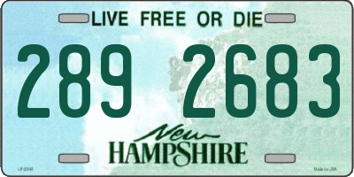 NH license plate 2892683