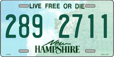 NH license plate 2892711