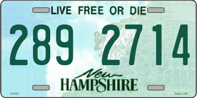 NH license plate 2892714