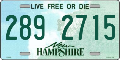NH license plate 2892715