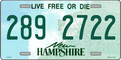 NH license plate 2892722