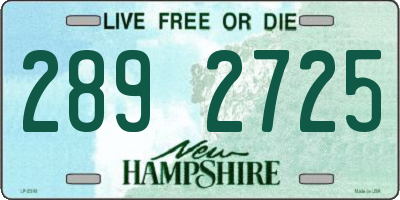 NH license plate 2892725