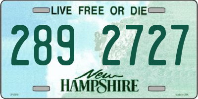NH license plate 2892727