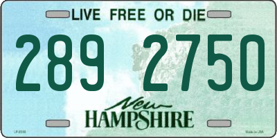 NH license plate 2892750