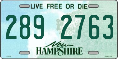 NH license plate 2892763
