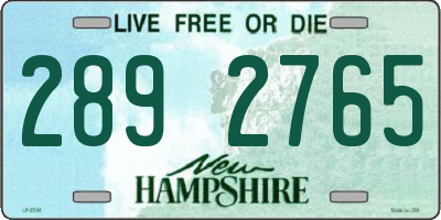 NH license plate 2892765
