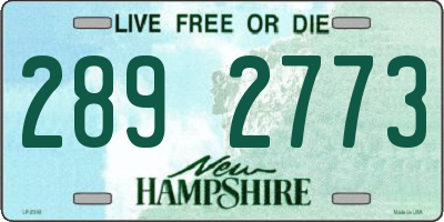 NH license plate 2892773