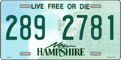 NH license plate 2892781