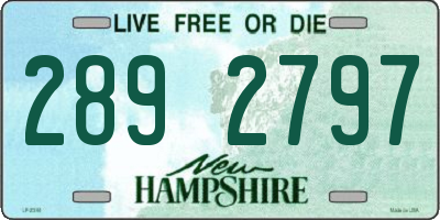 NH license plate 2892797