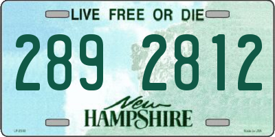NH license plate 2892812