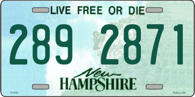 NH license plate 2892871