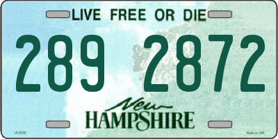 NH license plate 2892872