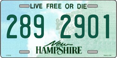 NH license plate 2892901