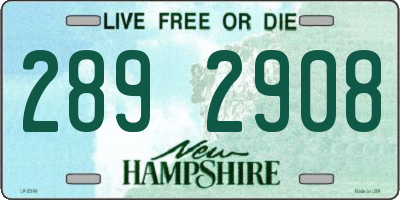 NH license plate 2892908