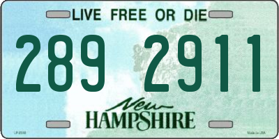 NH license plate 2892911