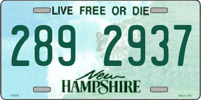 NH license plate 2892937