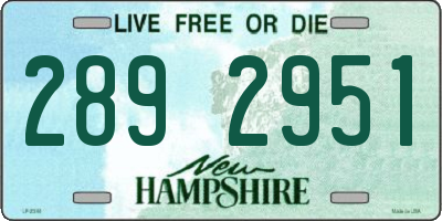 NH license plate 2892951