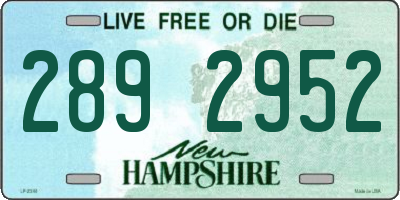NH license plate 2892952