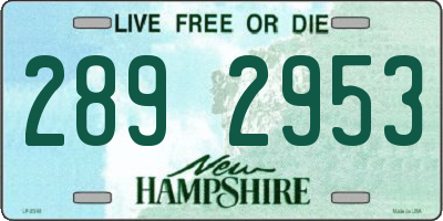 NH license plate 2892953