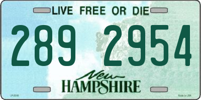 NH license plate 2892954