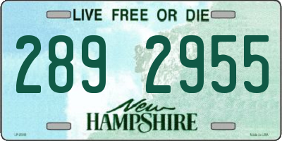 NH license plate 2892955
