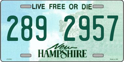 NH license plate 2892957