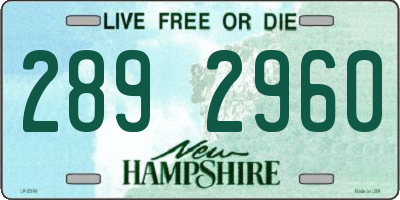 NH license plate 2892960