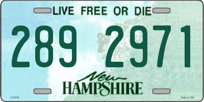 NH license plate 2892971