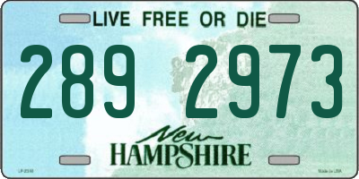 NH license plate 2892973