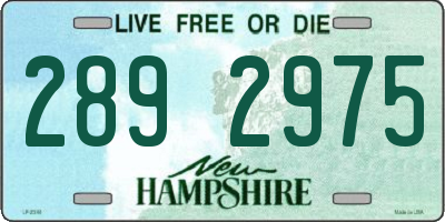 NH license plate 2892975