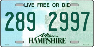 NH license plate 2892997