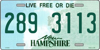 NH license plate 2893113