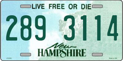NH license plate 2893114