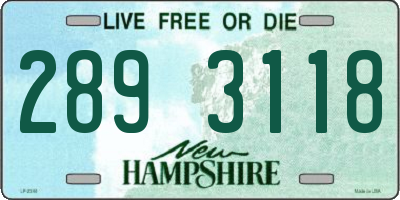 NH license plate 2893118
