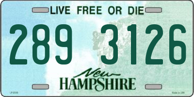NH license plate 2893126