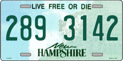 NH license plate 2893142