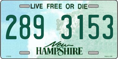 NH license plate 2893153