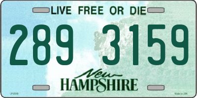 NH license plate 2893159