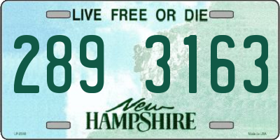 NH license plate 2893163