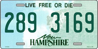 NH license plate 2893169