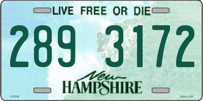 NH license plate 2893172