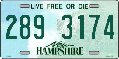 NH license plate 2893174