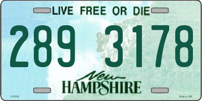 NH license plate 2893178