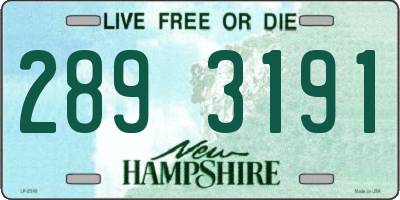 NH license plate 2893191