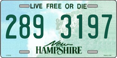 NH license plate 2893197