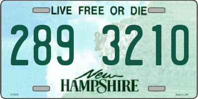 NH license plate 2893210